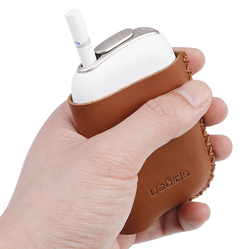 Ploom S 電子煙機專用保護套 加熱煙機手工真皮保護殼 細節 2-沐研精選加熱菸配件