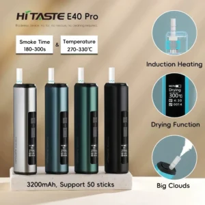 新款上市 HITASTE E40 Pro 加熱煙主機 高效能感應加熱-沐研精選加熱菸配件