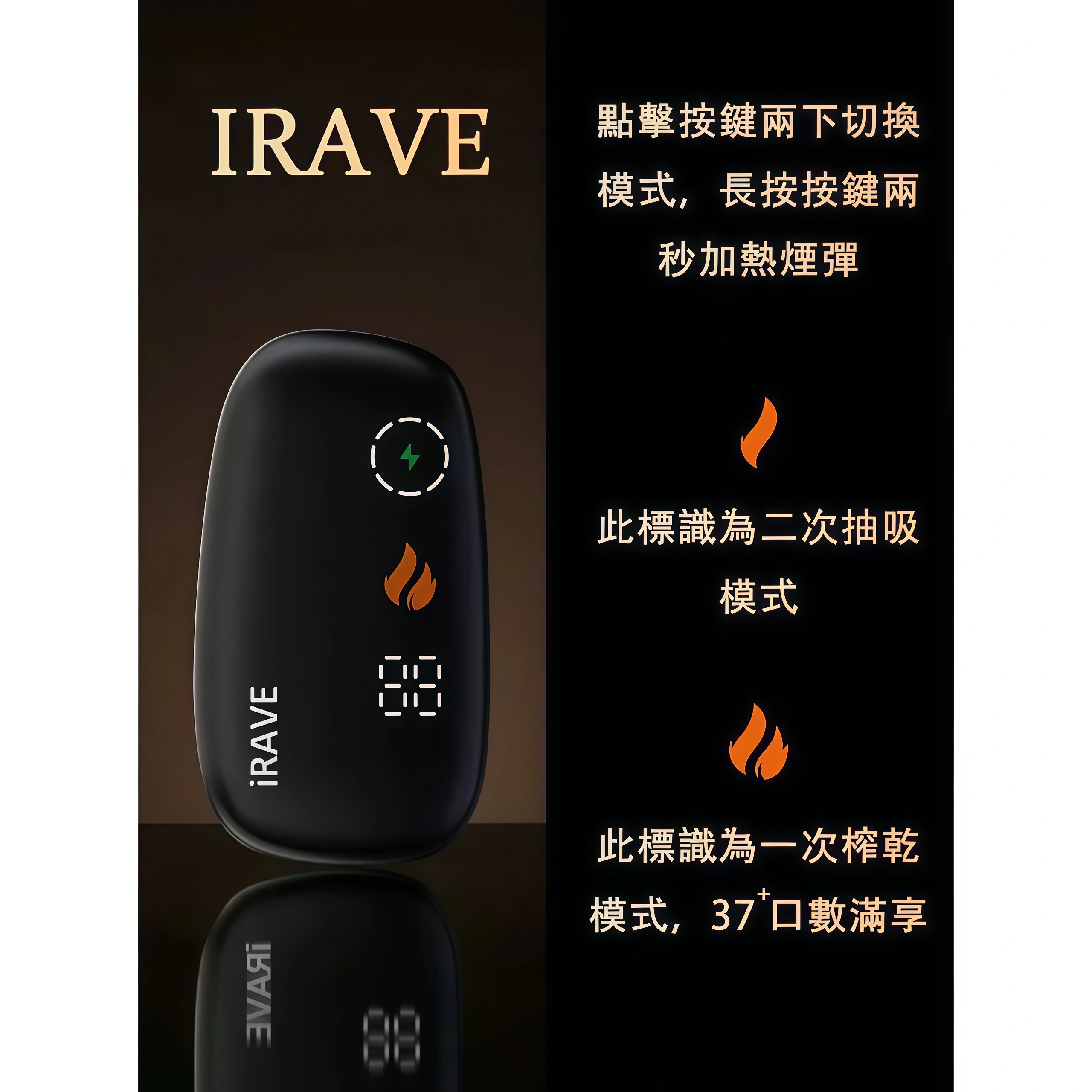 IRAVE 加熱菸二回機推薦 細節 2-沐研精選加熱菸配件